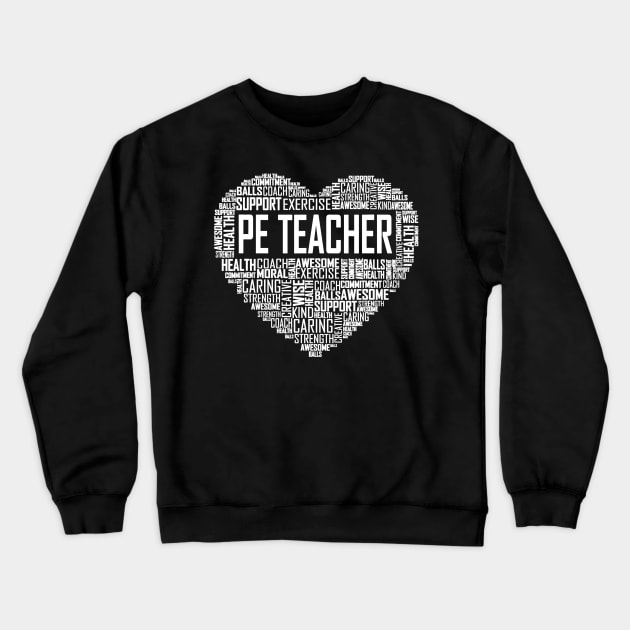 PE Physical Education Teacher P.E.Appreciation Gift Coach Crewneck Sweatshirt by Alita Dehan